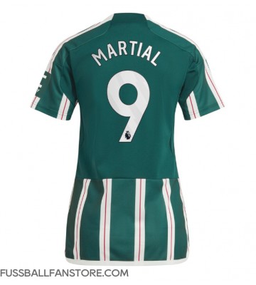 Manchester United Anthony Martial #9 Replik Auswärtstrikot Damen 2023-24 Kurzarm
